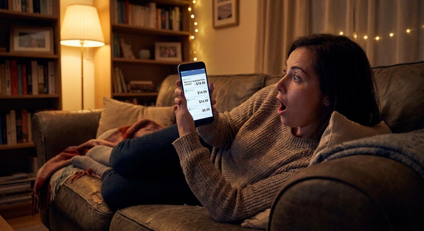 Person shocked by monthly subscription charges
