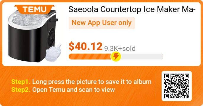 Saeoola Countertop Ice Maker