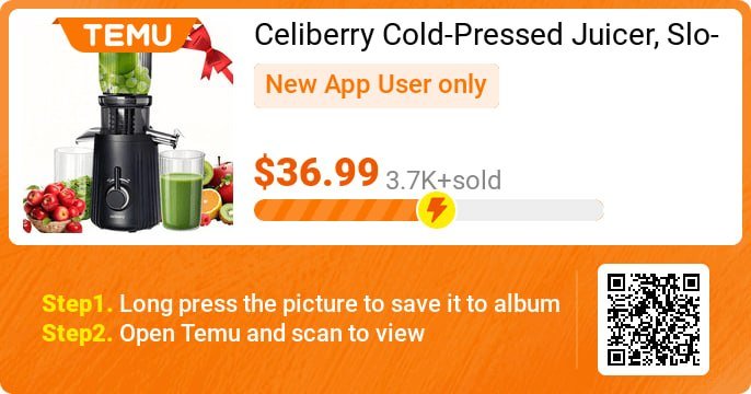 Celiberry Cold-Pressed Juicer